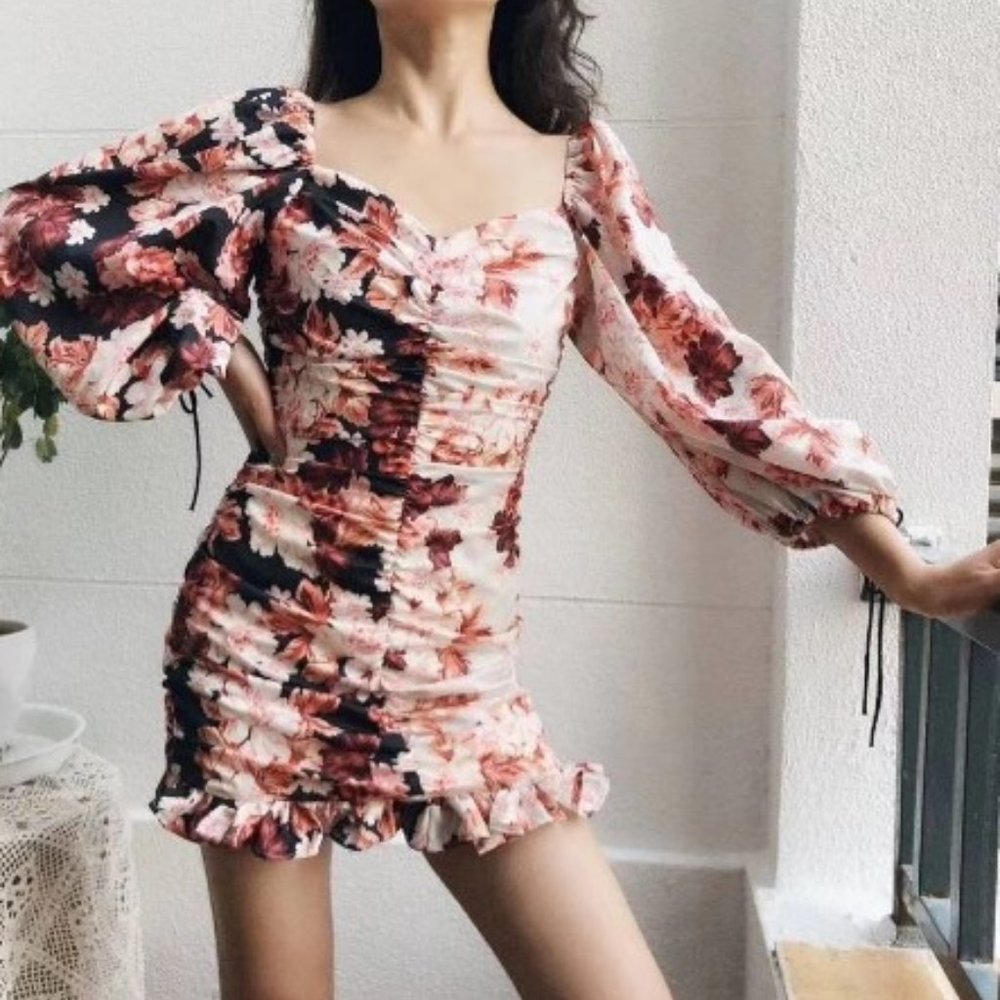 For Love and Lemons Inspired Floral Dress - MEDIUM